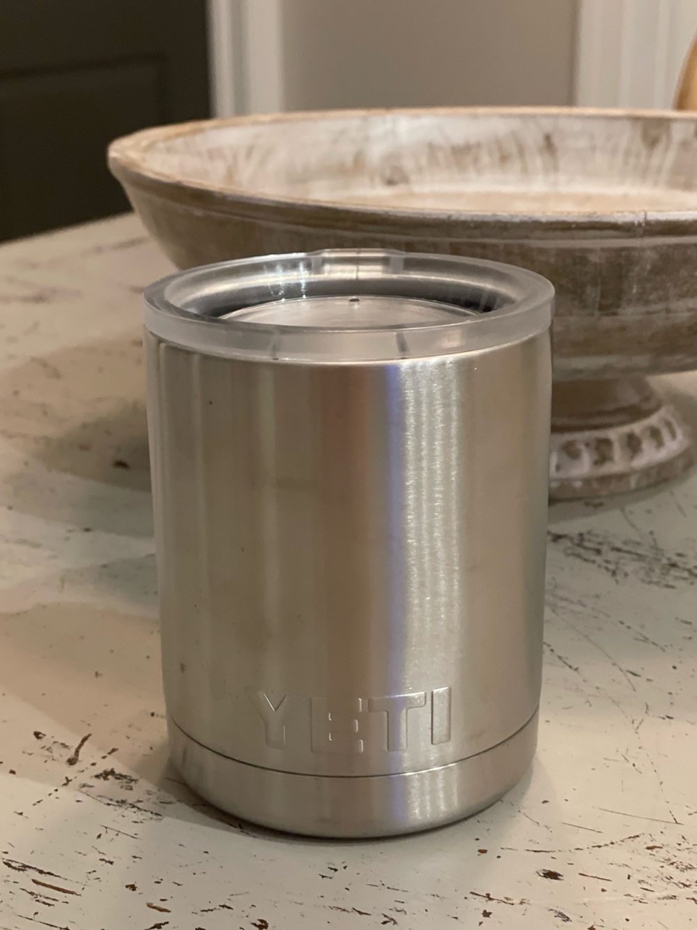 Yeti 10oz Rambler Lowball Tumbler Silver Stainless Steel